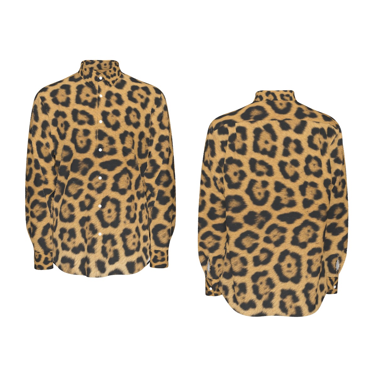All-Over Print Men's Long Sleeve Shirt | 115GSM Cotton poplin (PAD4M)