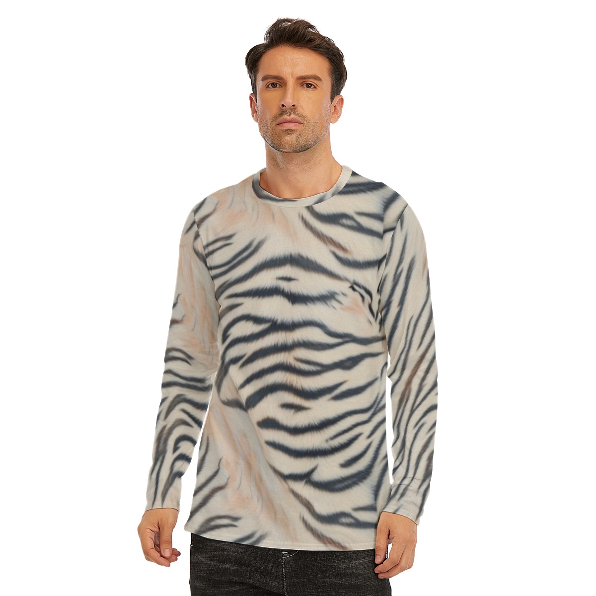All-Over Print Long Sleeve T-Shirt | 190GSM Cotton (PAS2K)