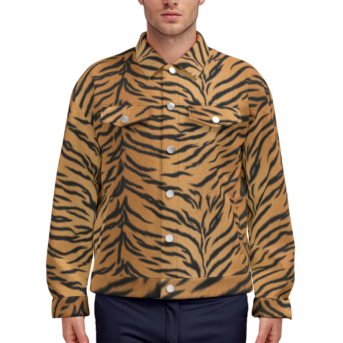All-Over Print Unisex Lapel Jacket | 245GSM Cotton (PASVB)