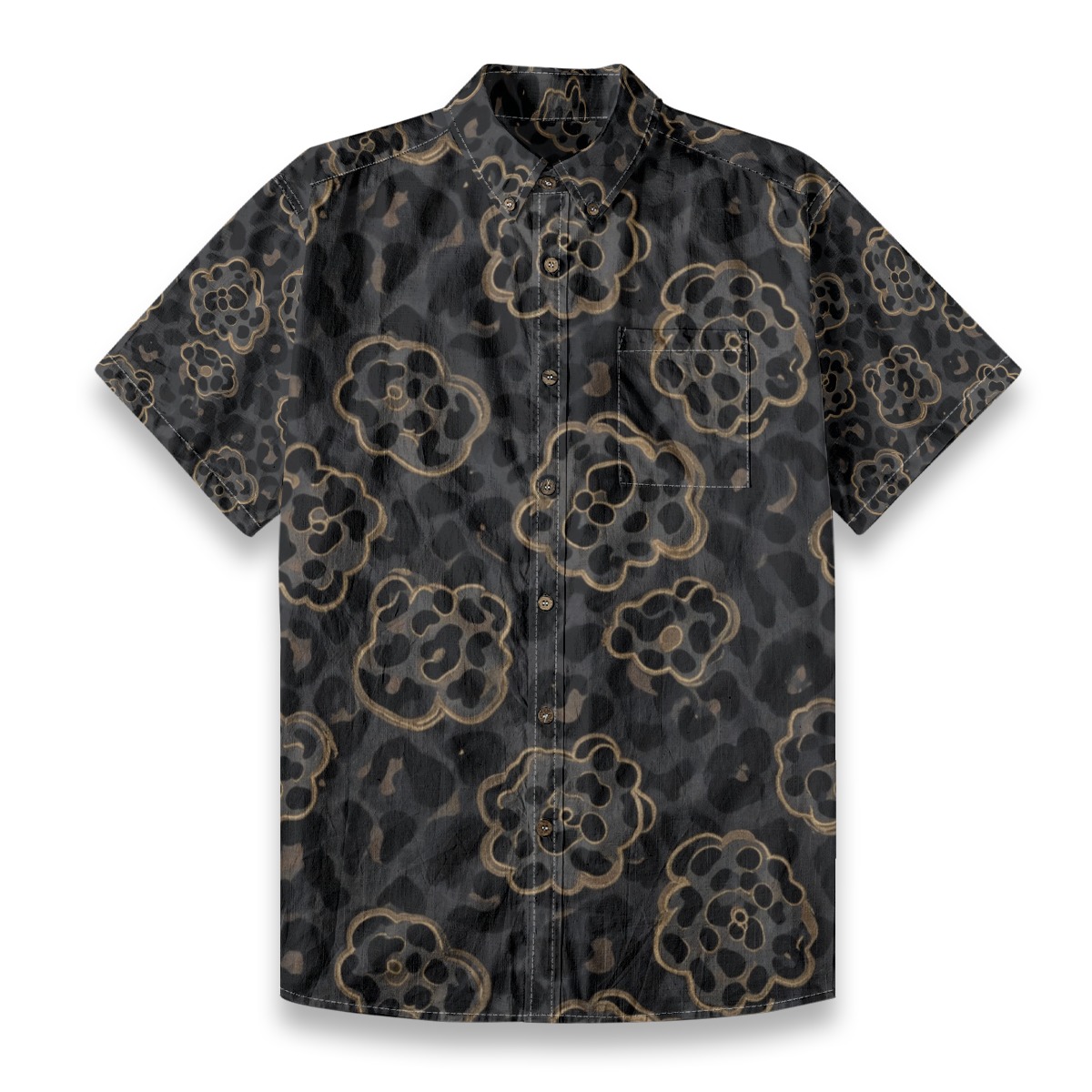 All-Over Print Men's Breathable Shirt|140GSM Slub Cotton (PAPQM)
