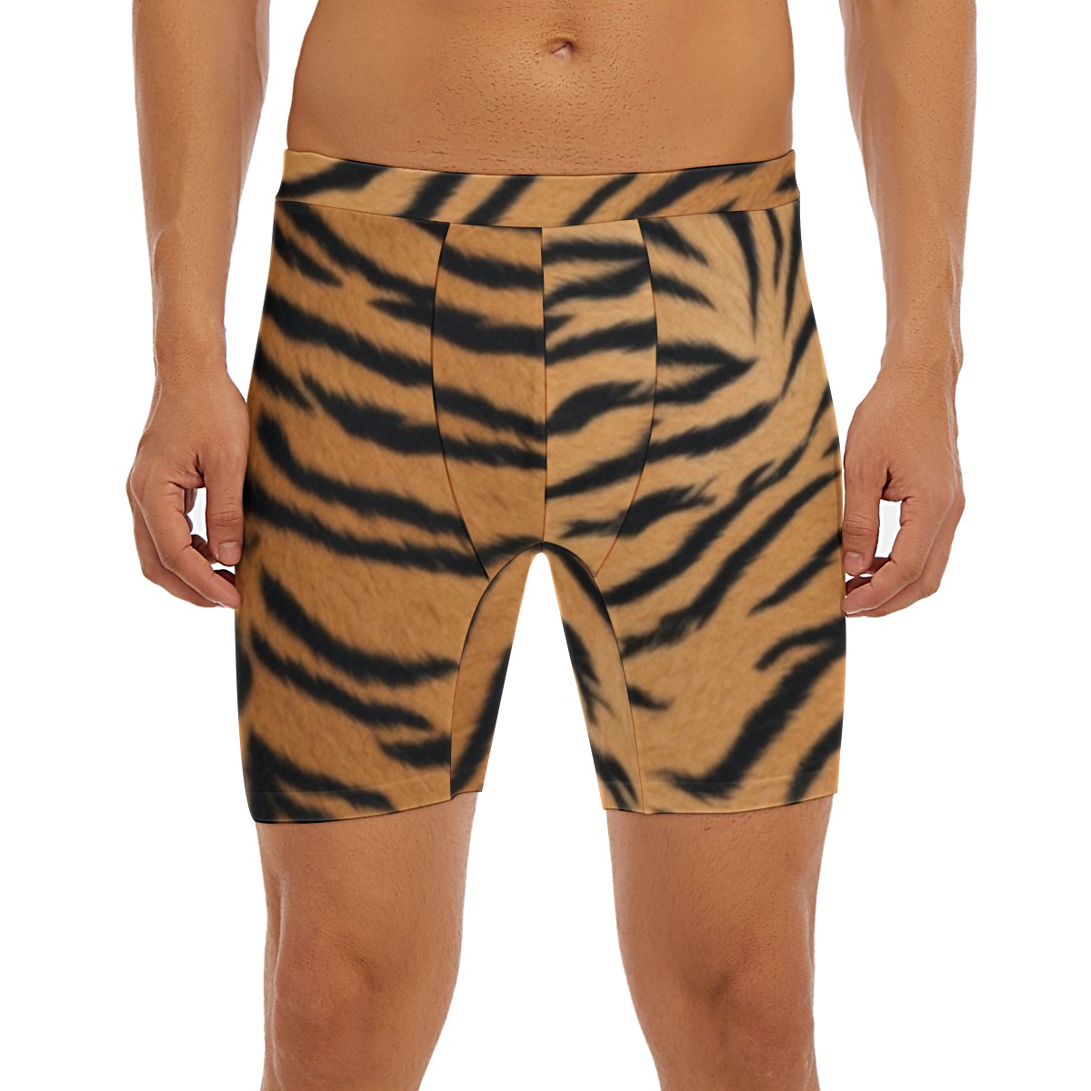 All-Over Print Men's Long Boxer Briefs (PASVR)