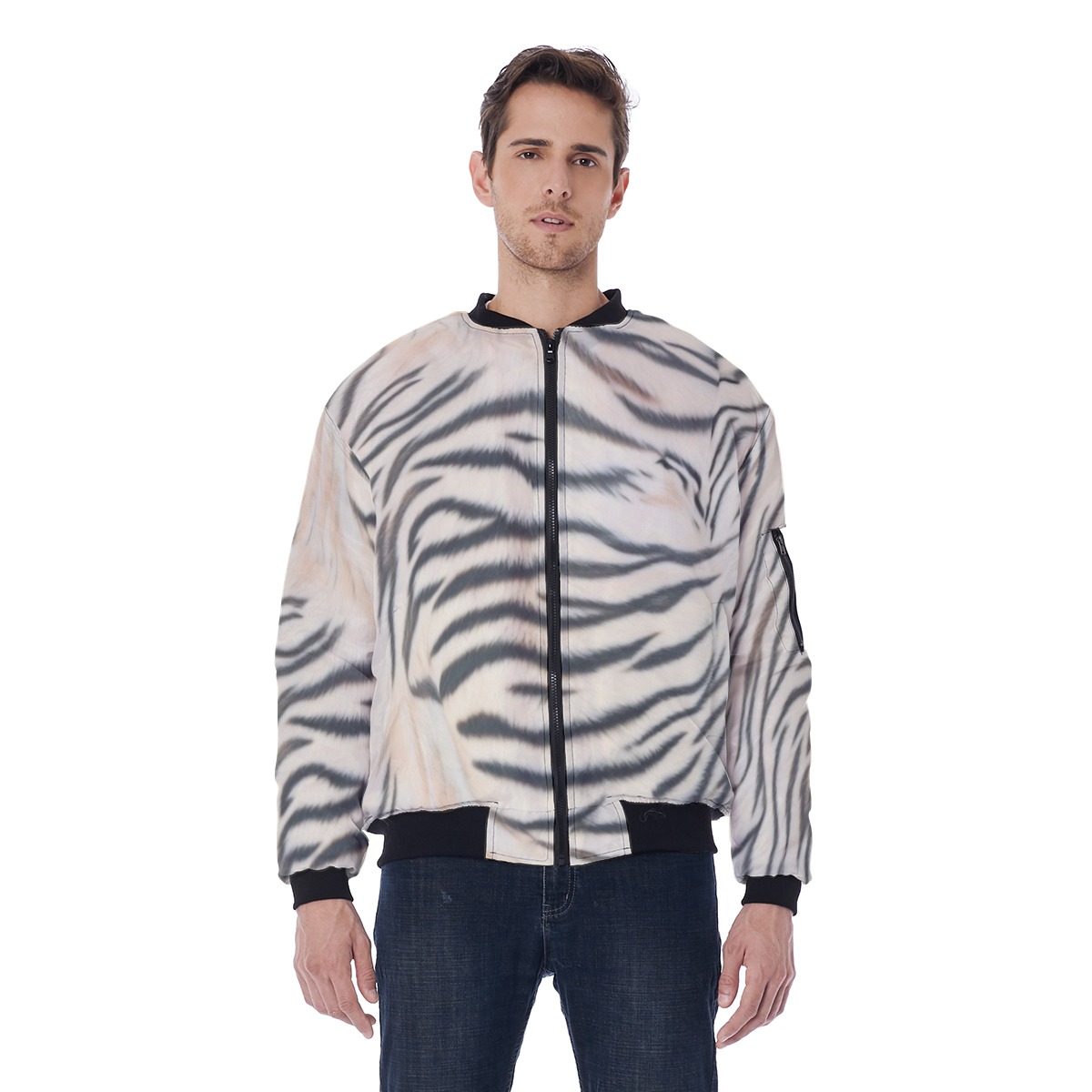 All-Over Print Men's Jacket With Sleeve Pocket (PAS4S)