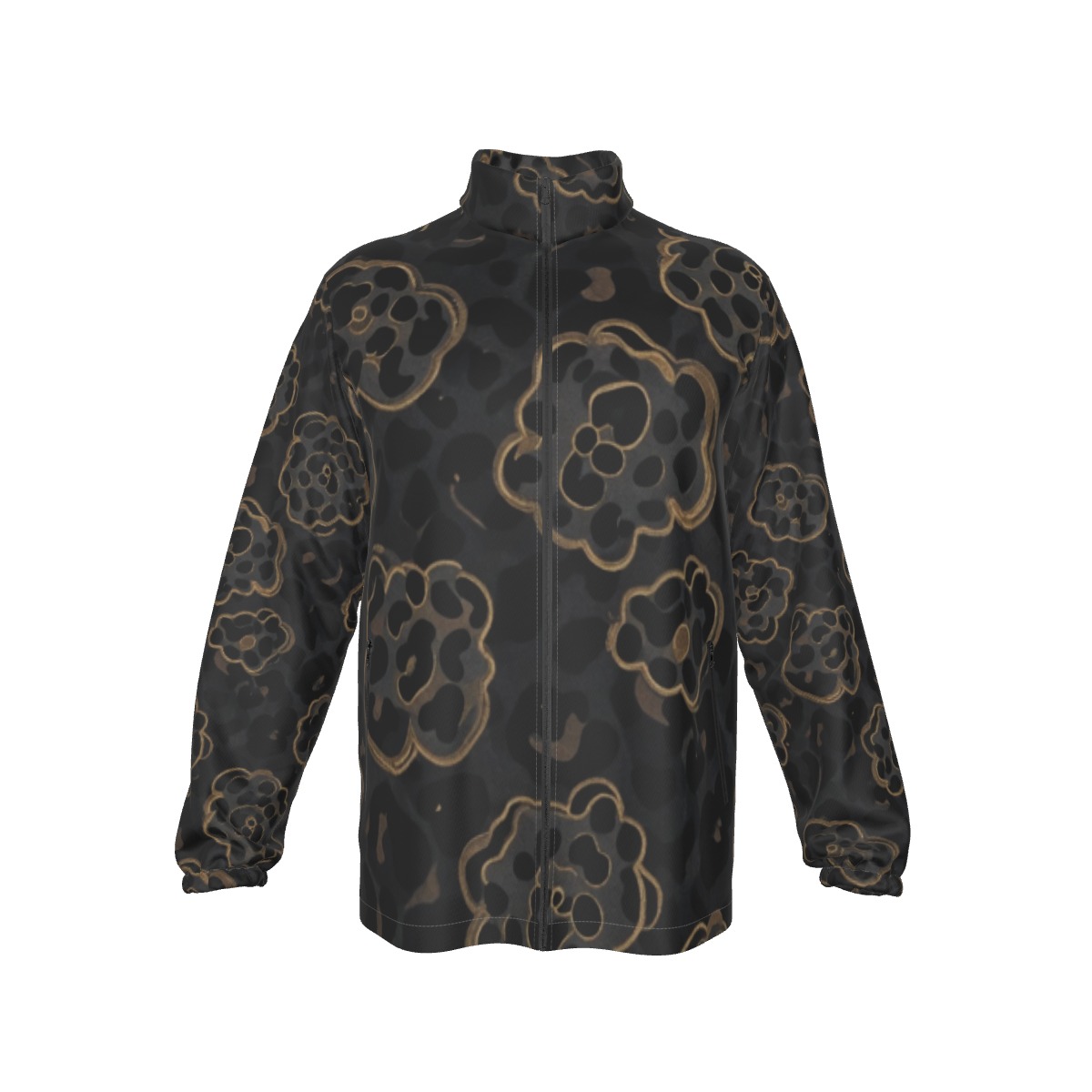 All-Over Print Men's Stand-up Collar Zip-up Windproof Jacket (PAPSD)
