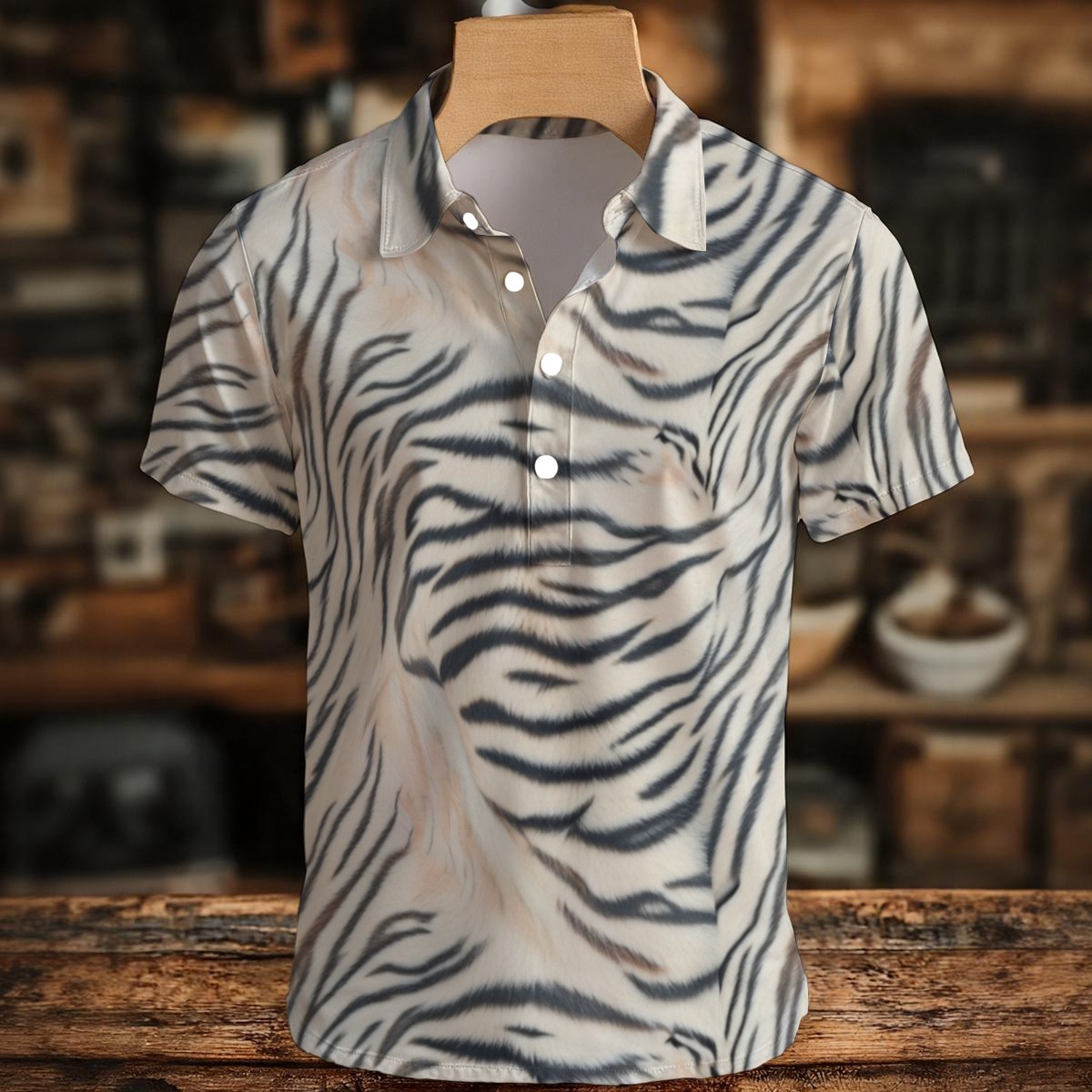 All-Over Print Men's Henley Shirt (PAS2L)
