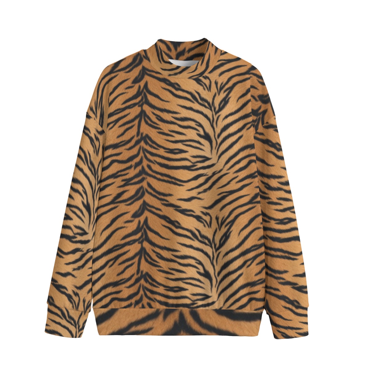 All-Over Print Unisex Mid-high Collar Drop Shoulder Sweatshirt (PASUV)