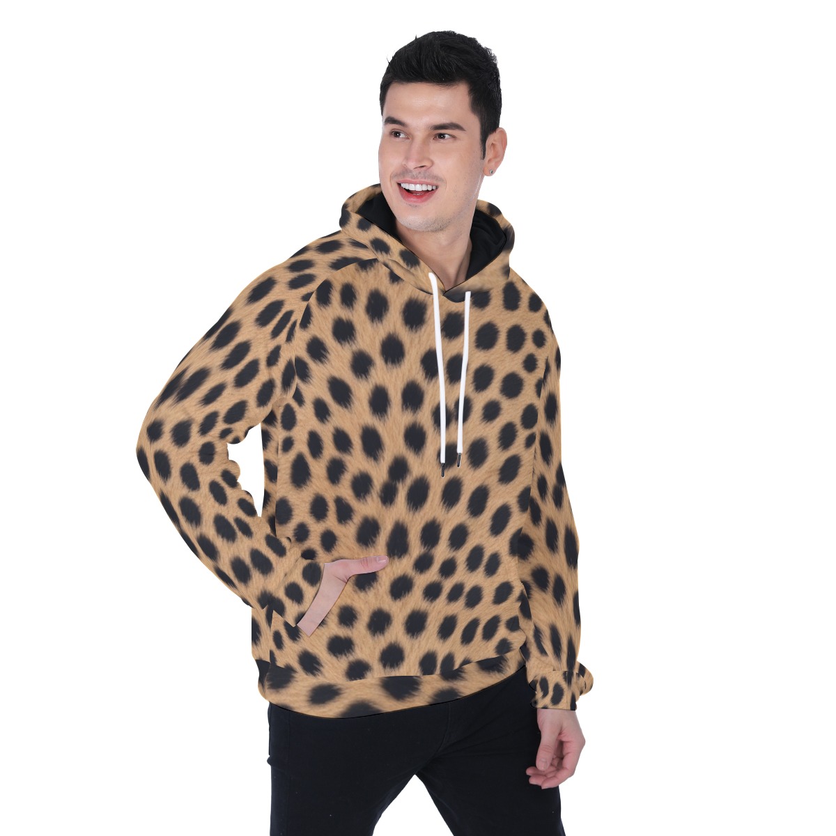 Raglan hoodie, fleece