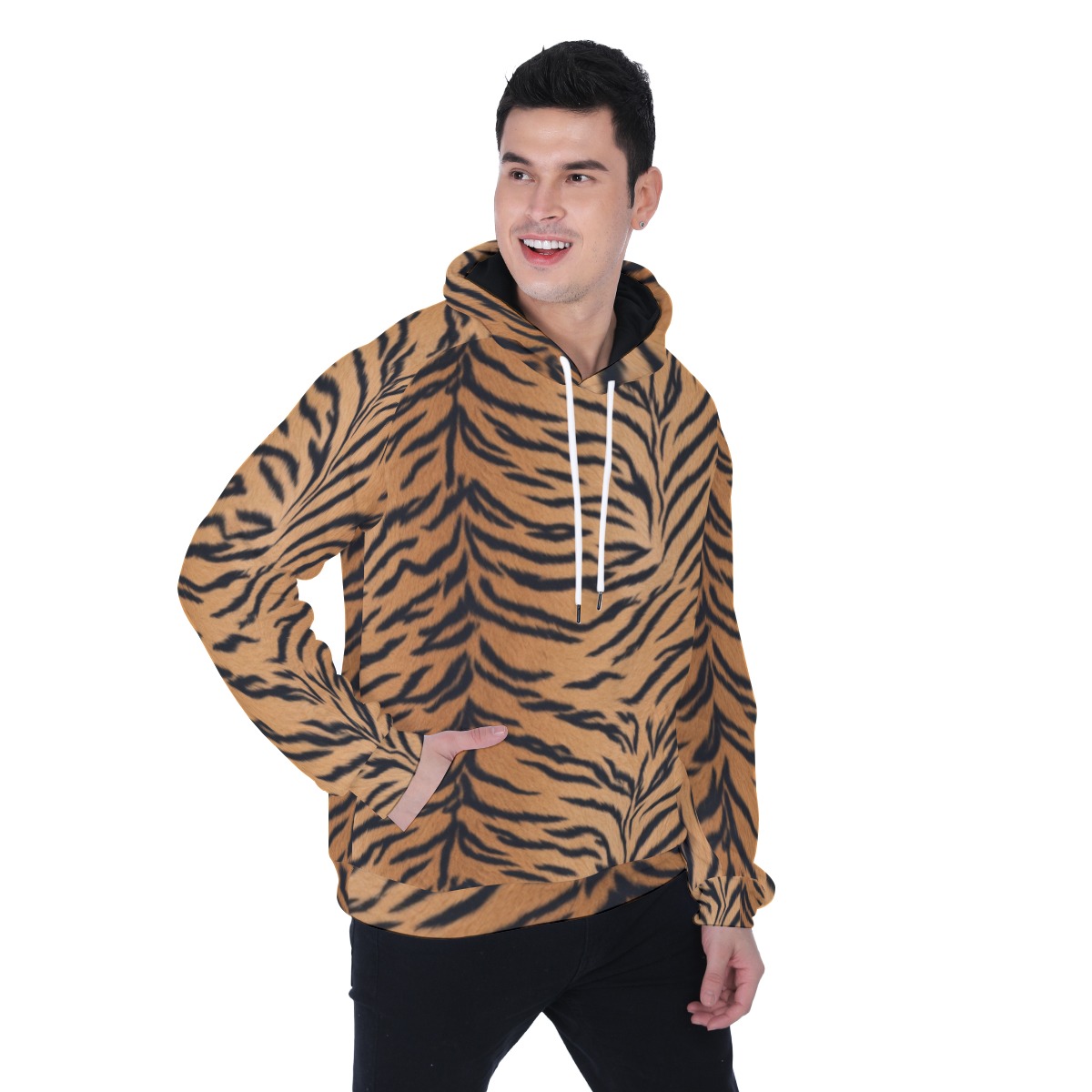 All-Over Print Men's Heavy Fleece Raglan Hoodie (PASSQ)