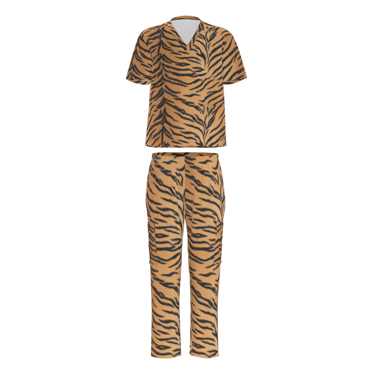 All-Over Print Unisex Scrub Set With Six Pocket (PASWW)