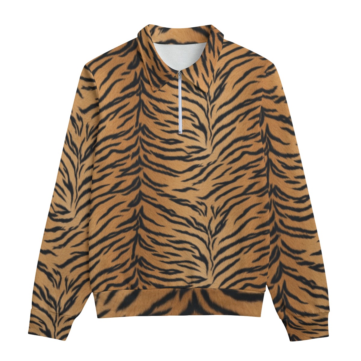 All-Over Print Unisex Lapel Sweatshirt | 310GSM Cotton (PASUU)