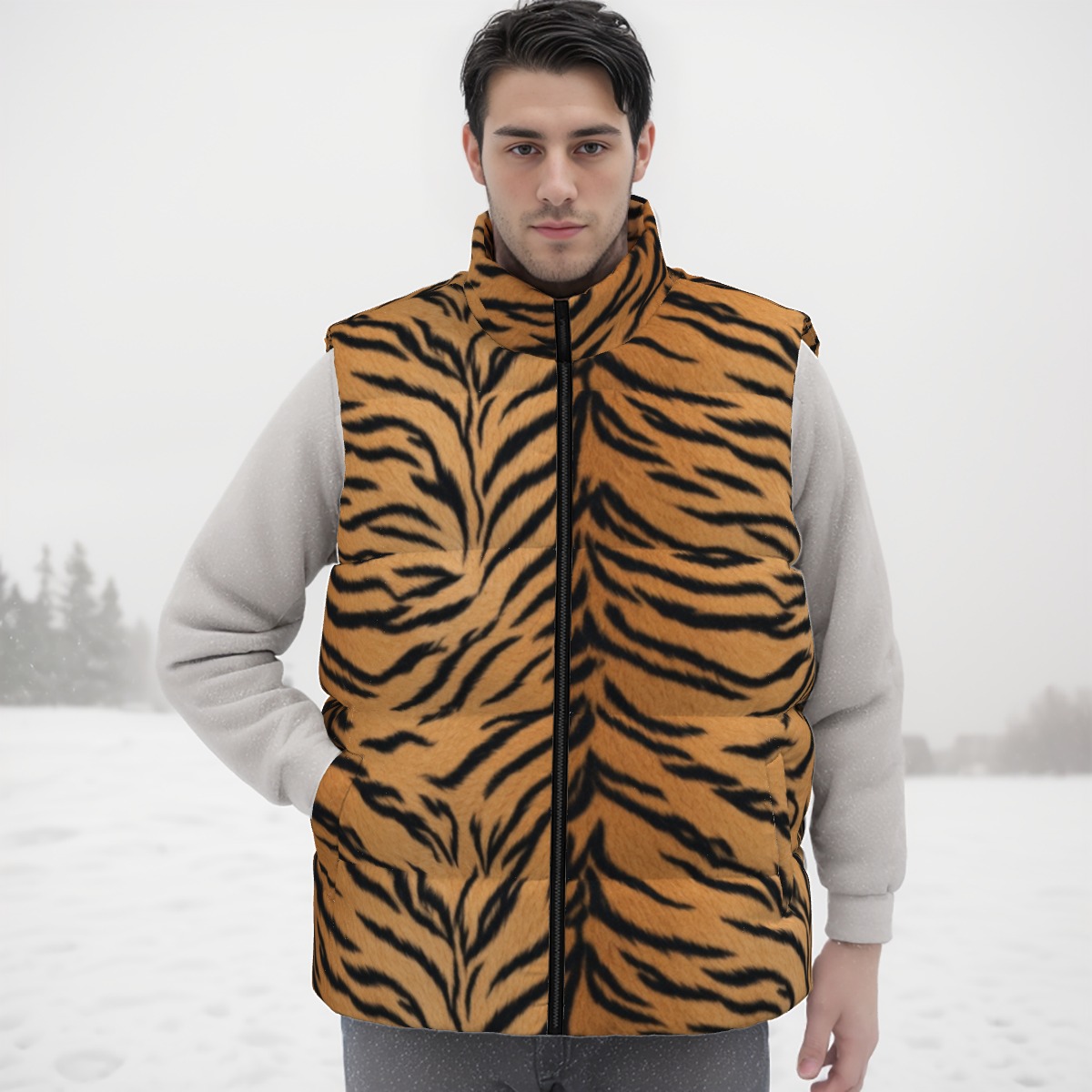 All-Over Print Unisex Down Vest (PASUL)