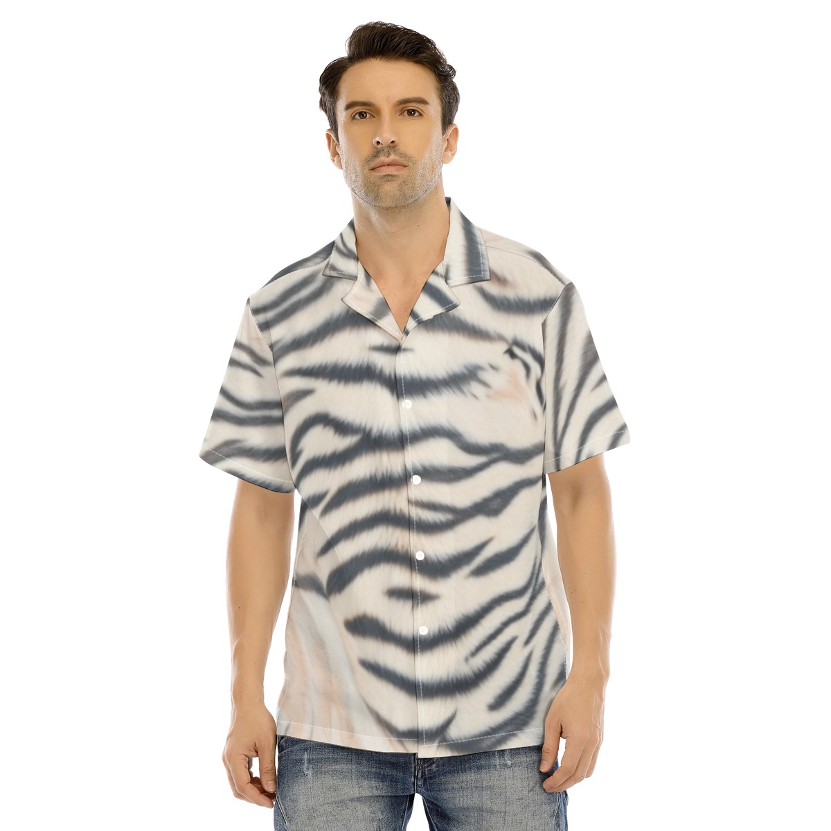All-Over Print Man's Short Sleeves Shirt (PAS3B)
