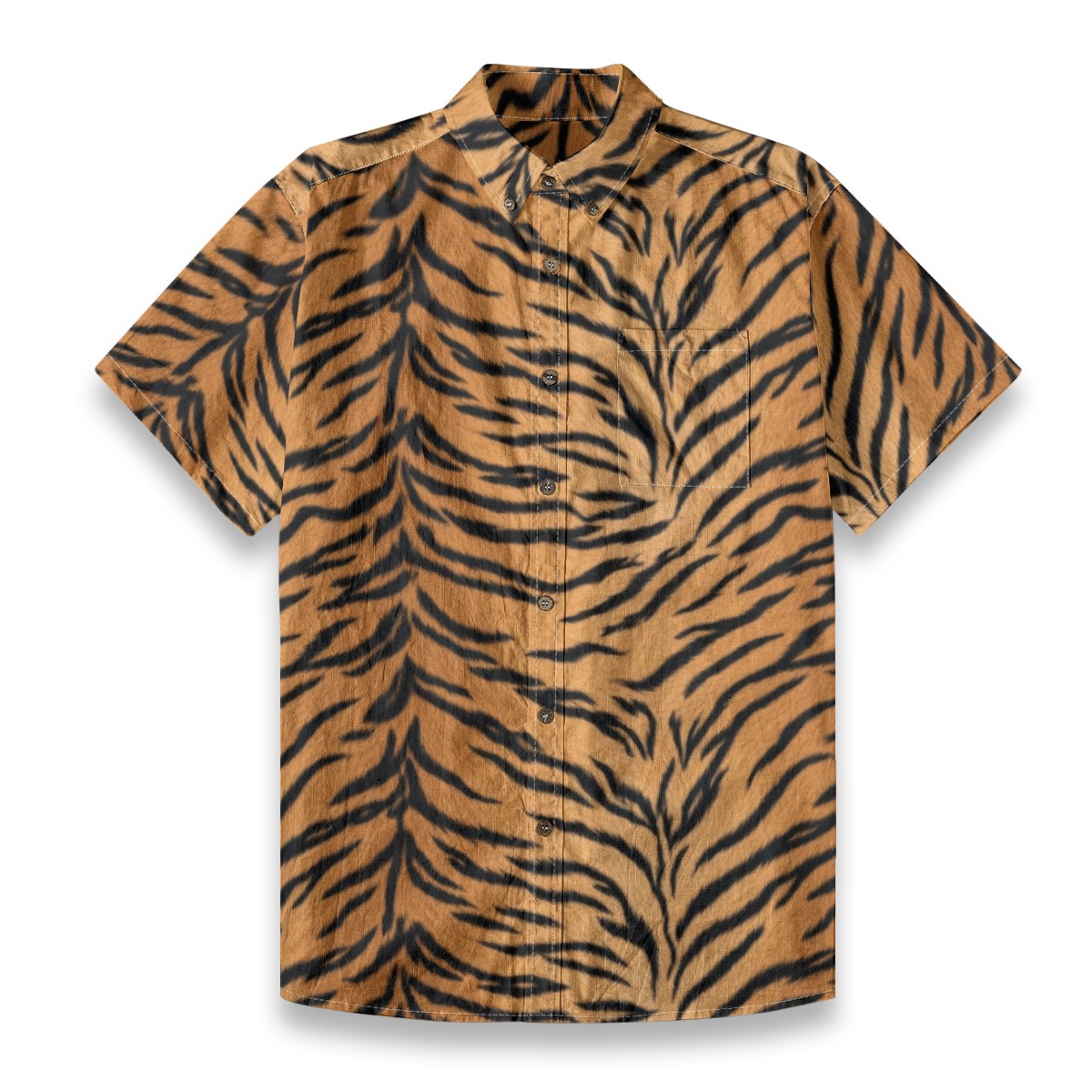 All-Over Print Men's Breathable Shirt|140GSM Slub Cotton (PASTD)