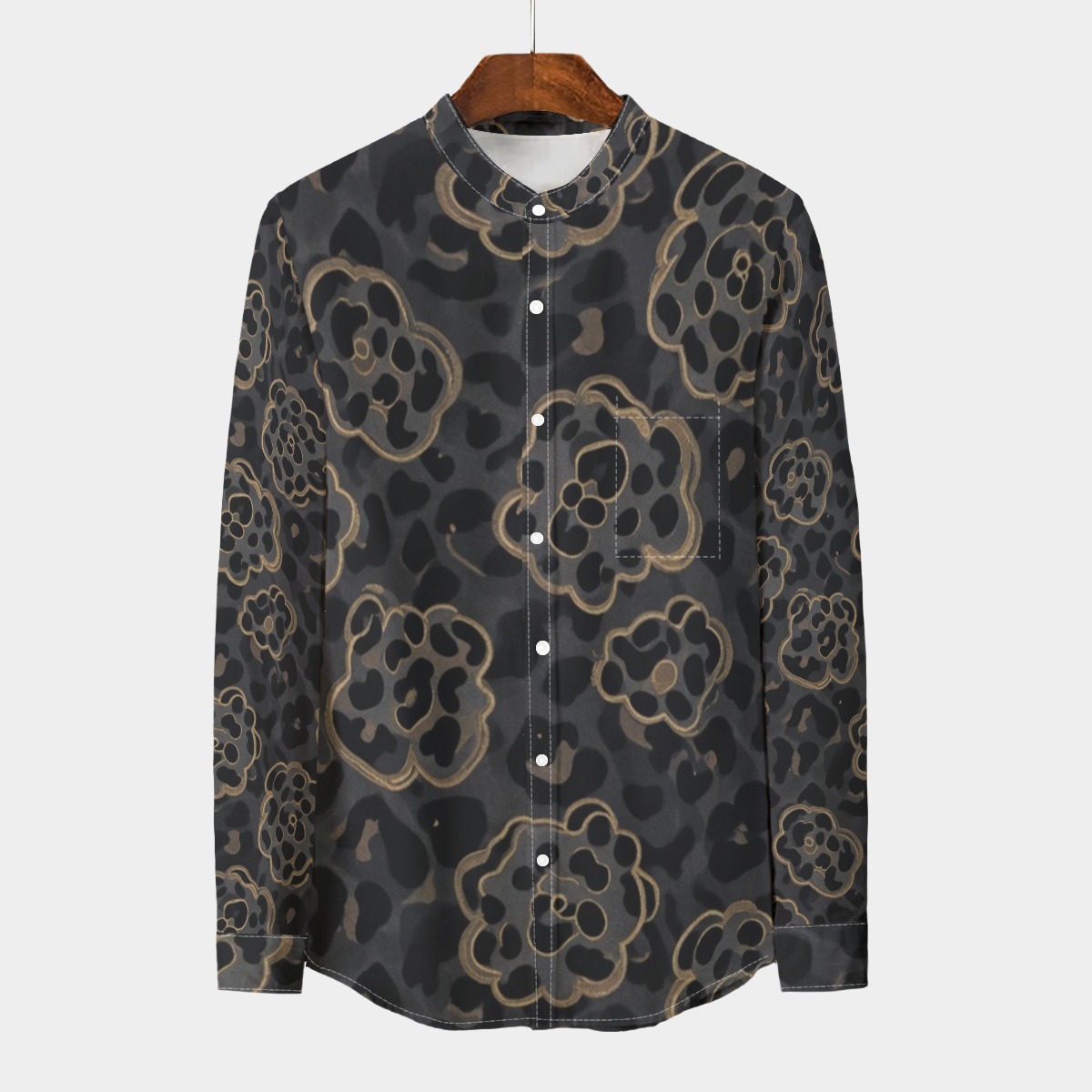 Stand collar shirt