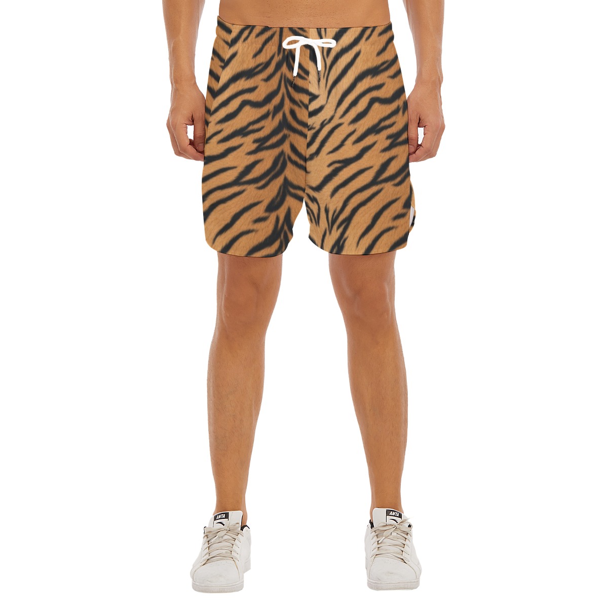 All-Over Print Men's Side Split Running Sport Shorts (PASWD)