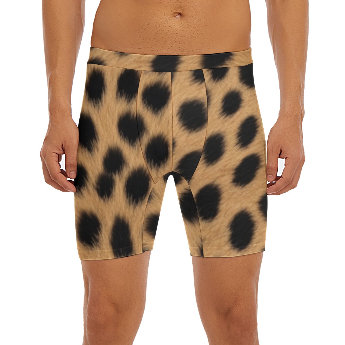 All-Over Print Men's Long Boxer Briefs (PAQKY)