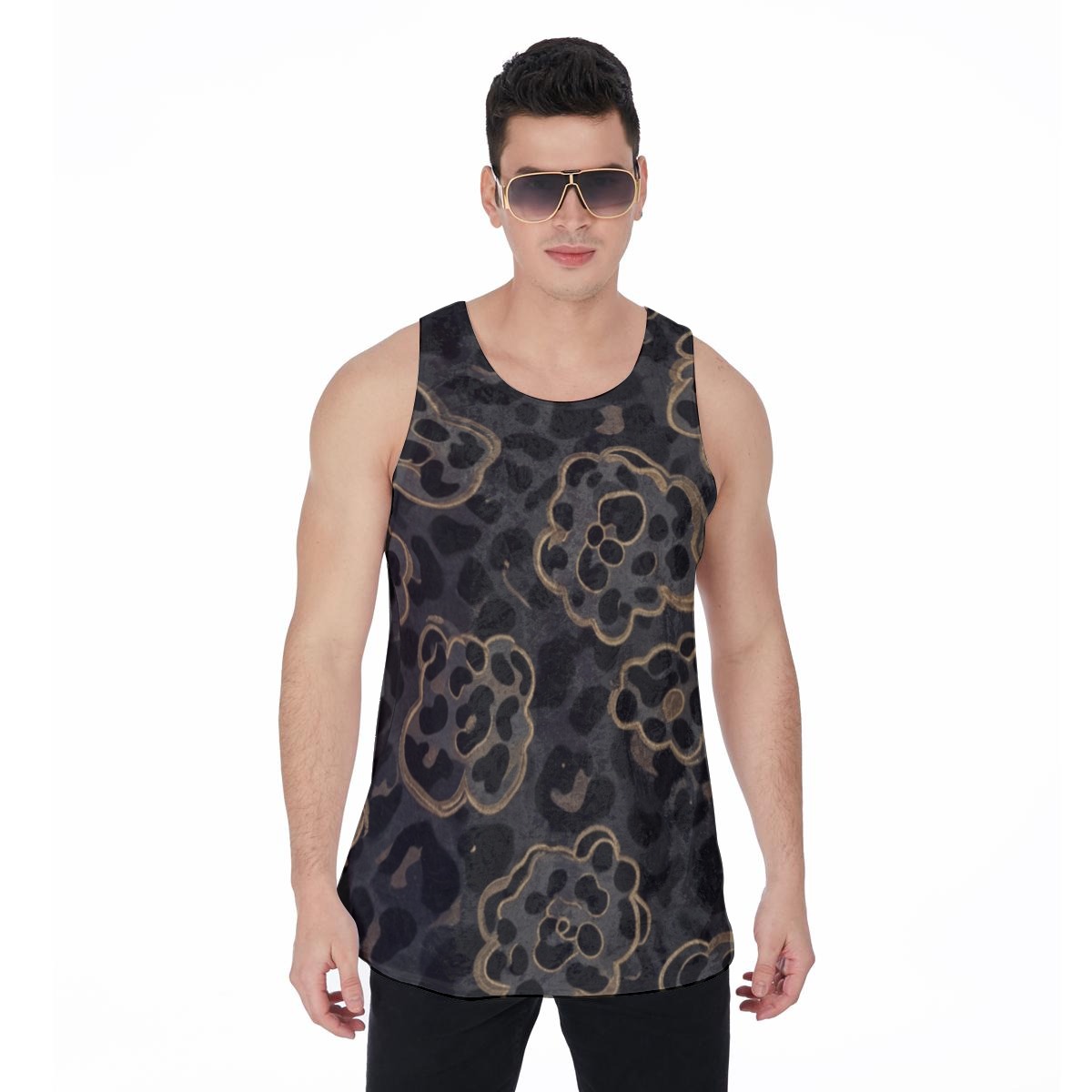 All-Over Print Men's Tank Top | Velvet (PAPRB)