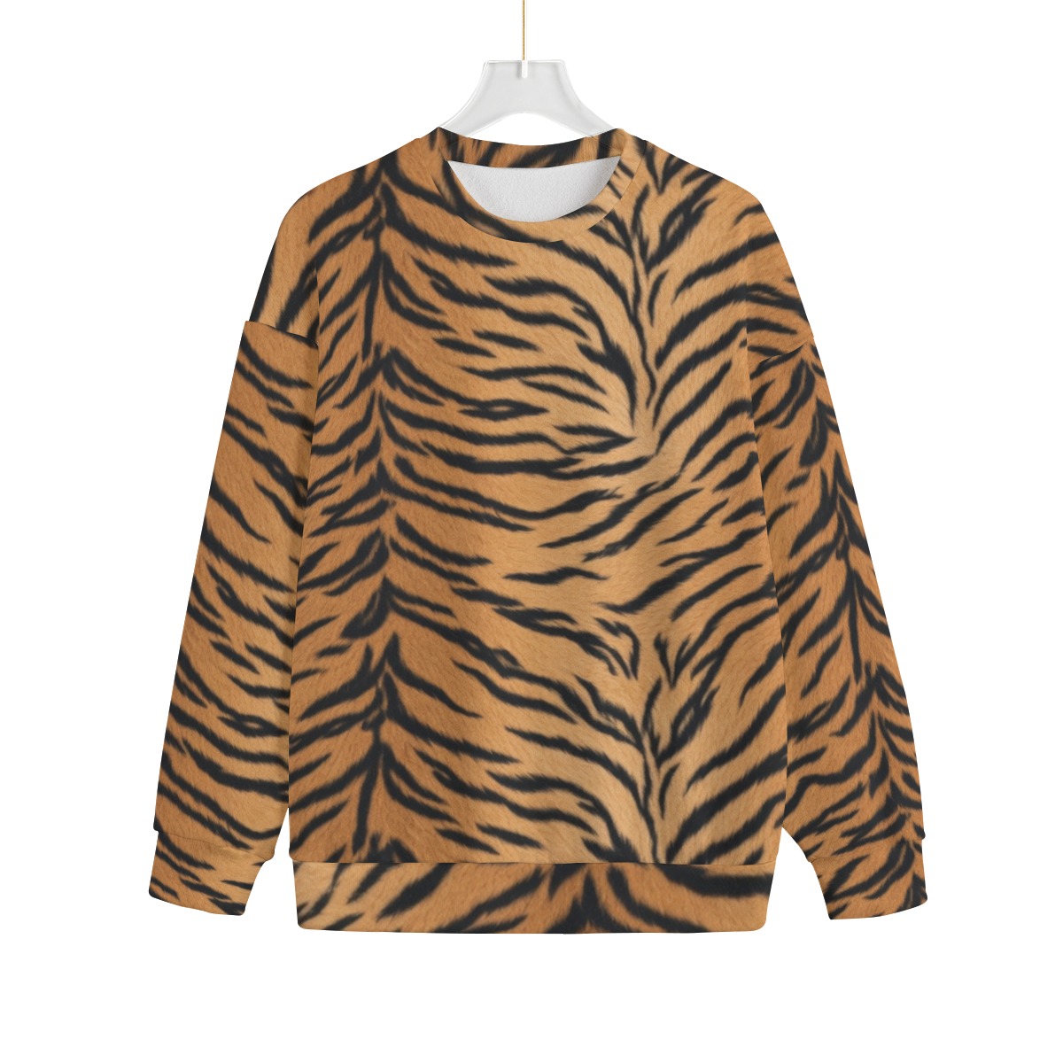 All-Over Print Unisex Drop-shoulder Knitted Fleece Sweater (PASTW)