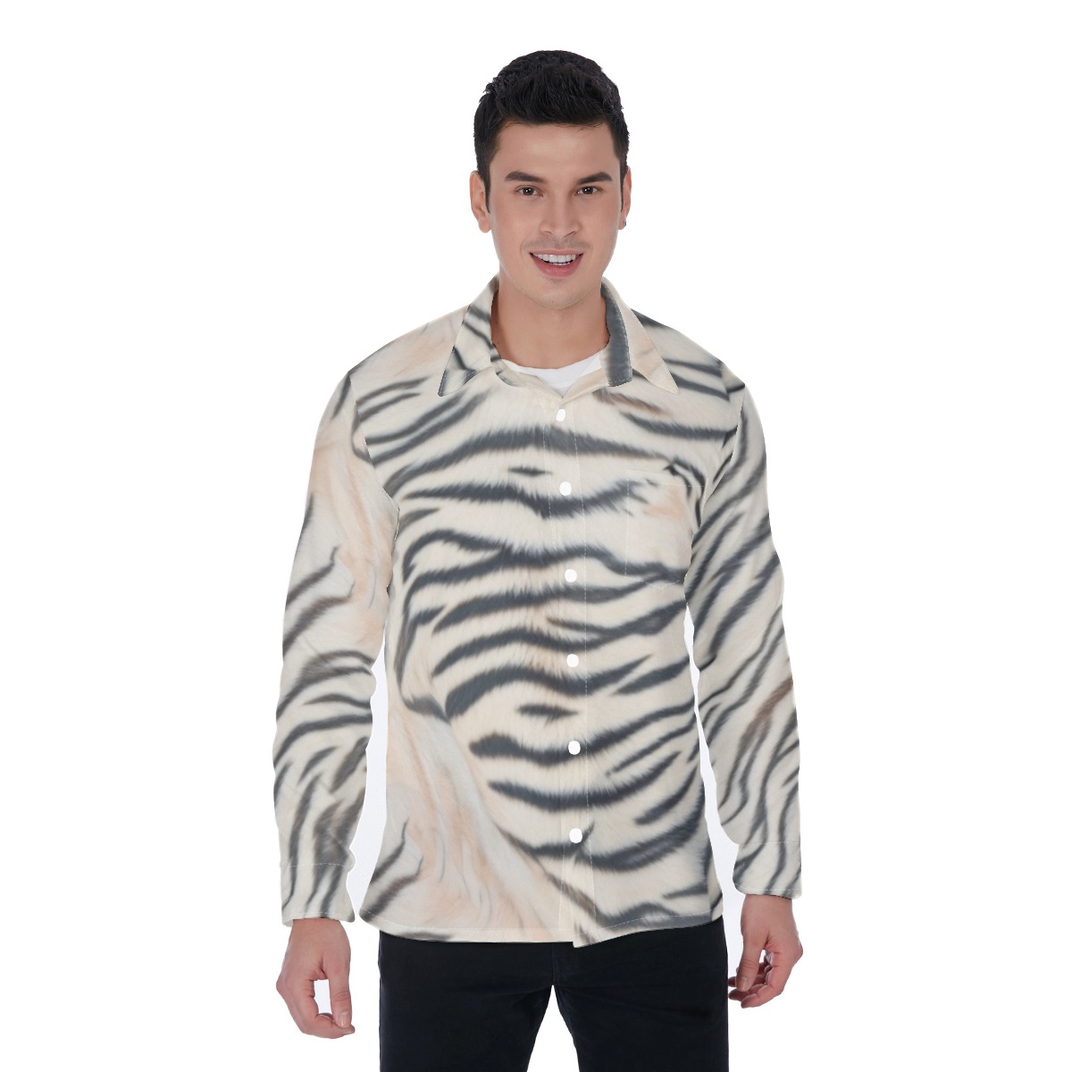 All-Over Print Men's Long Sleeve Shirt (PAS3C)