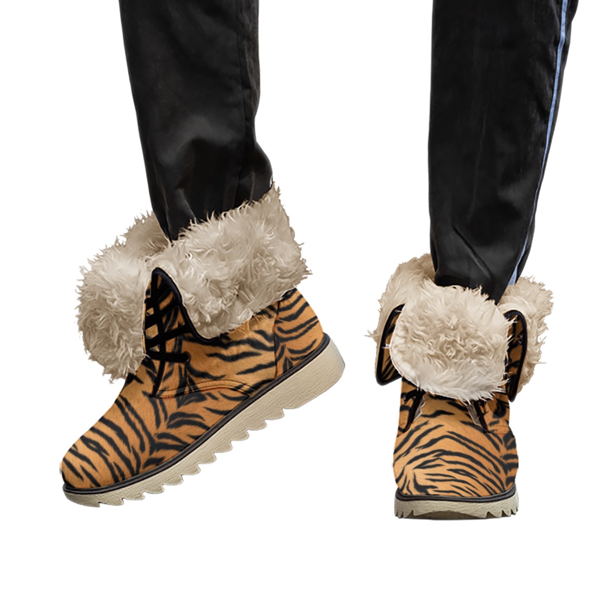All-Over Print Men's Plush Boots (PASYG)
