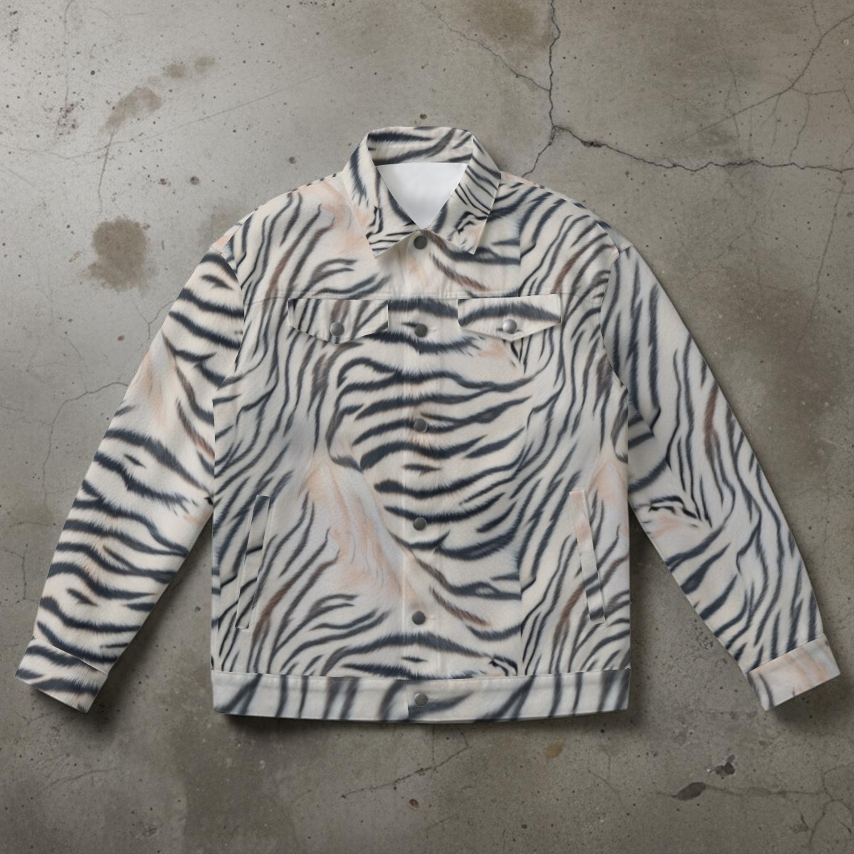 All-Over Print Unisex Collared Jacket (PAS4D)