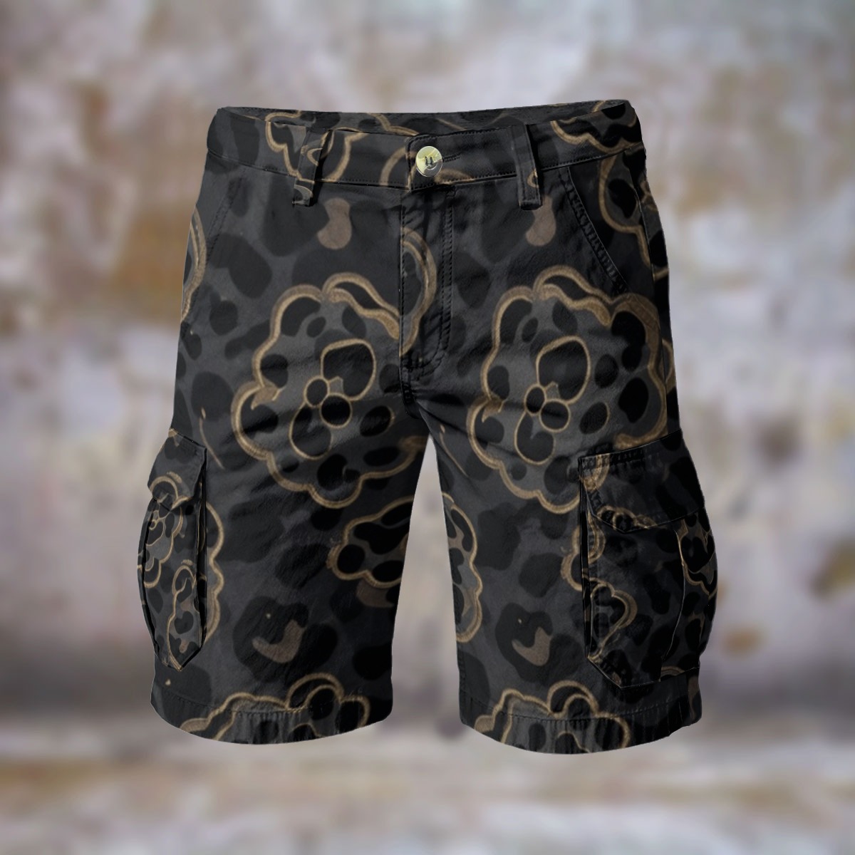 All-Over Print Men's Cargo Shorts (PAPTY)