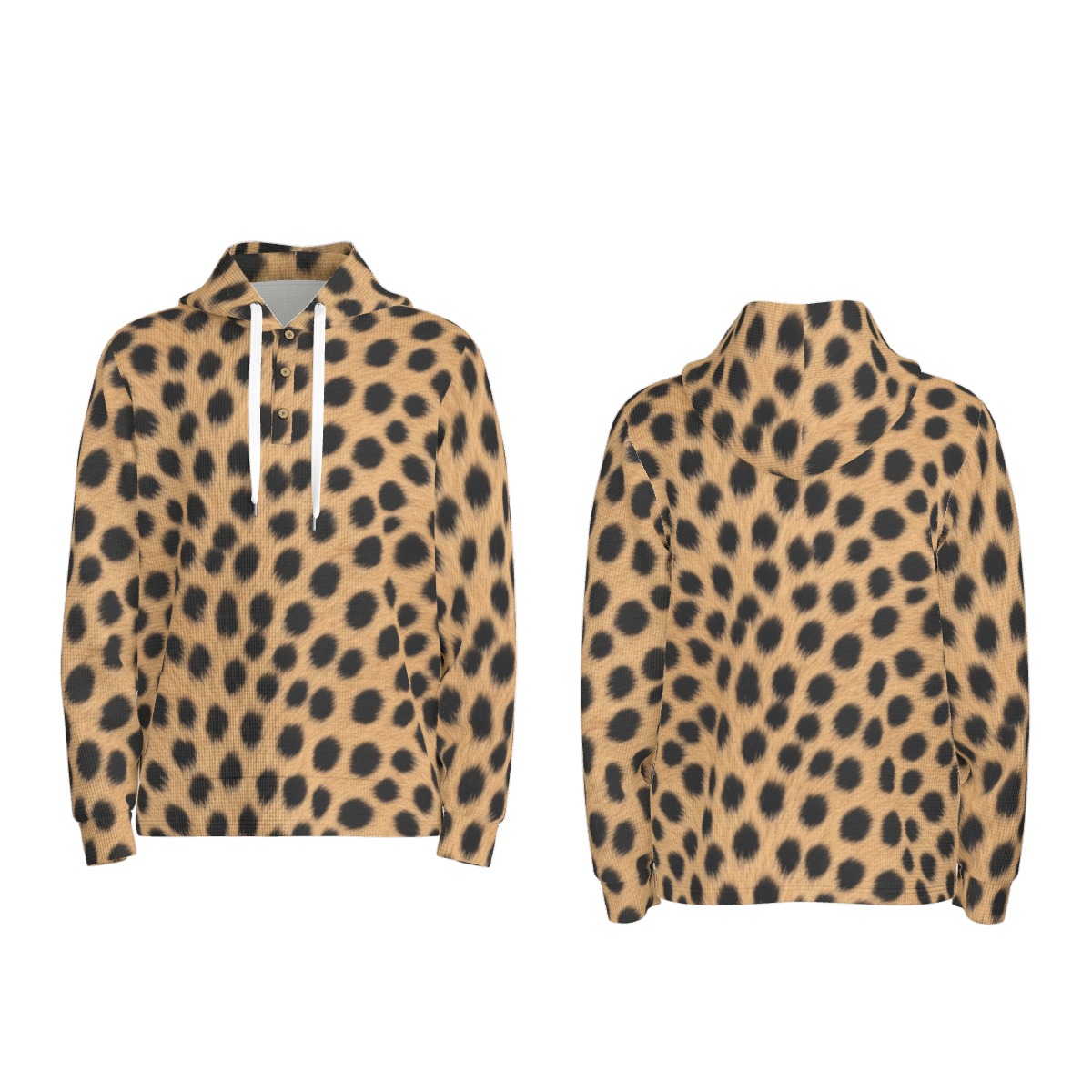 Half-button hoodie