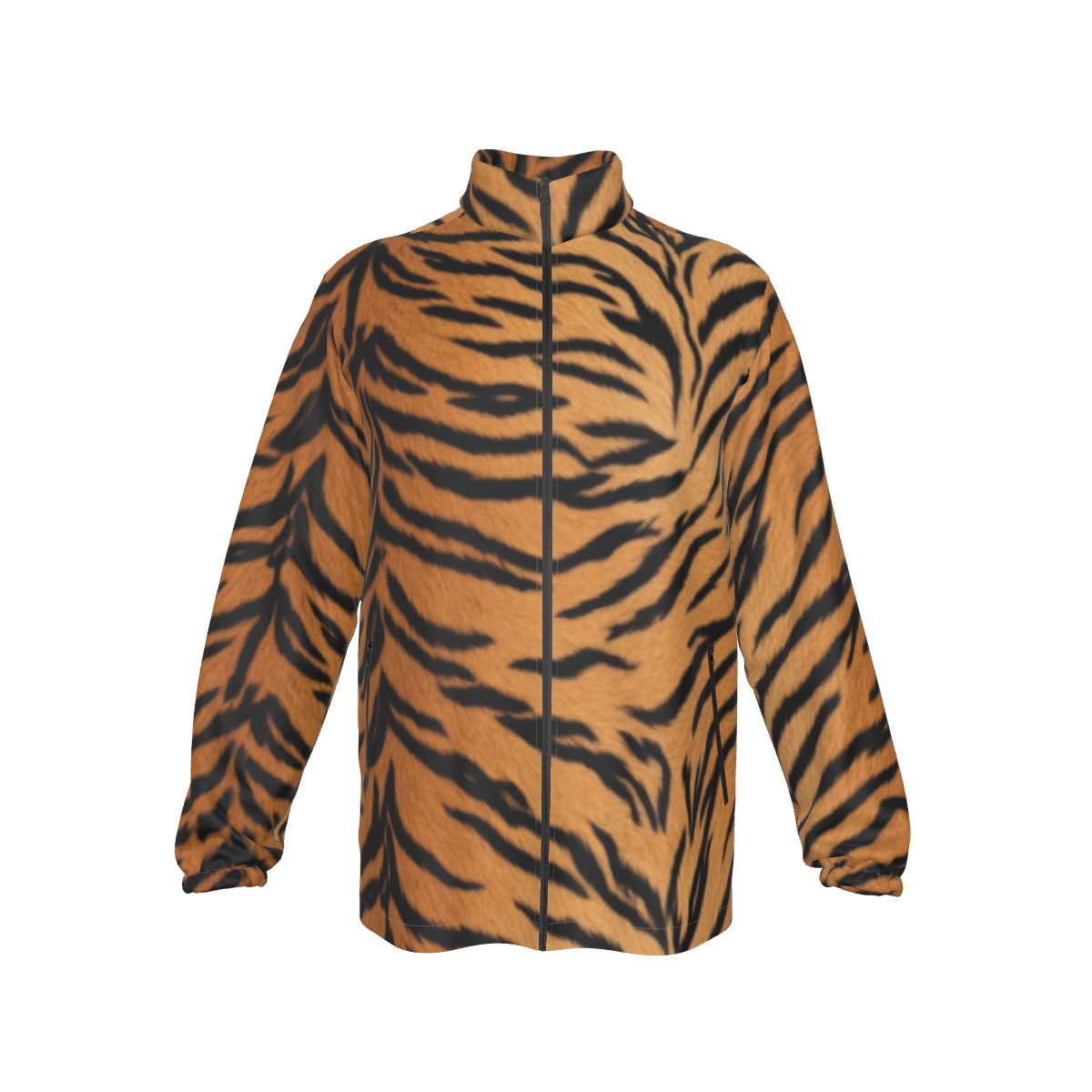 All-Over Print Men's Stand-up Collar Zip-up Windproof Jacket (PASV9)