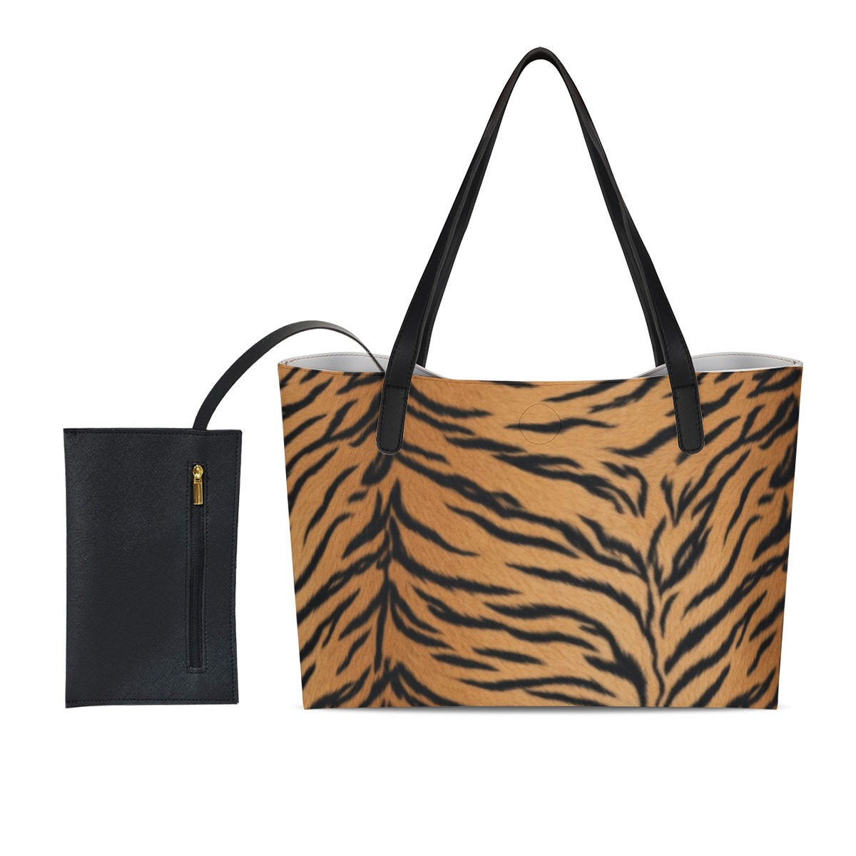 Shopper with pouch