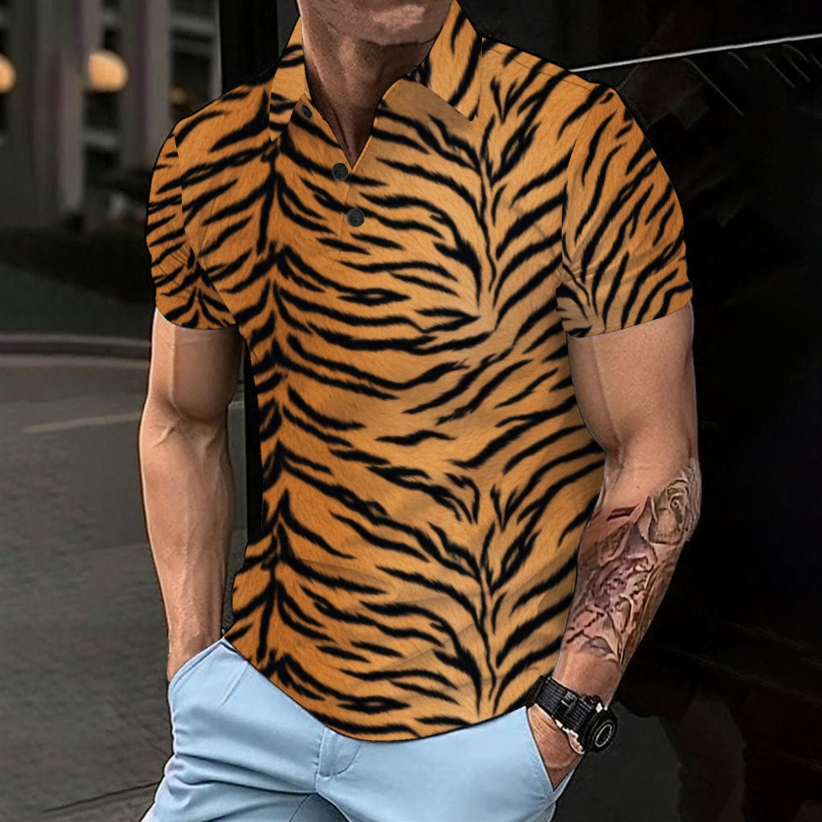 All-Over Print Men’s Basic Polo Shirt (PAST2)
