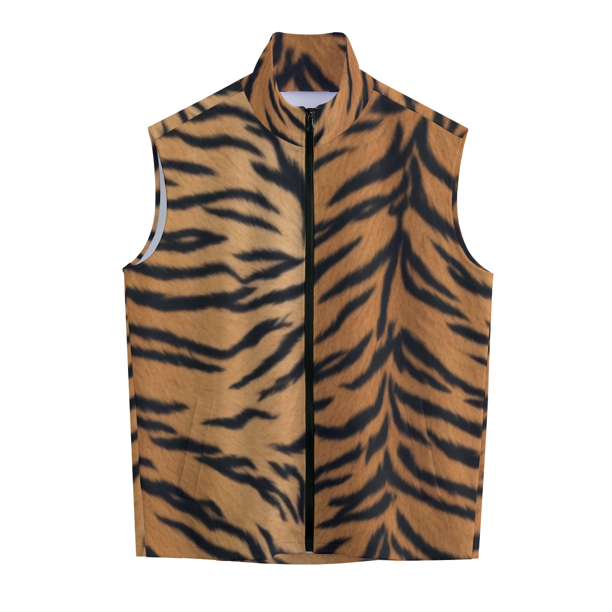 All-Over Print Men's Stand-up Collar Vest (PASVE)