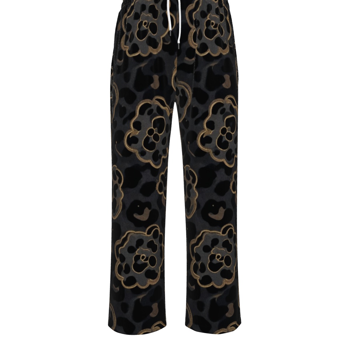 All-Over Print Unisex Knitted Fleece Wide Leg Pants (PAPUB)