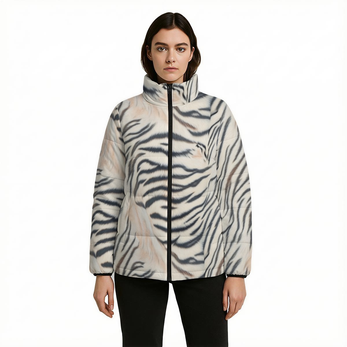 All Over Print Warm Quilted Polyester Jacket (PAS4W)