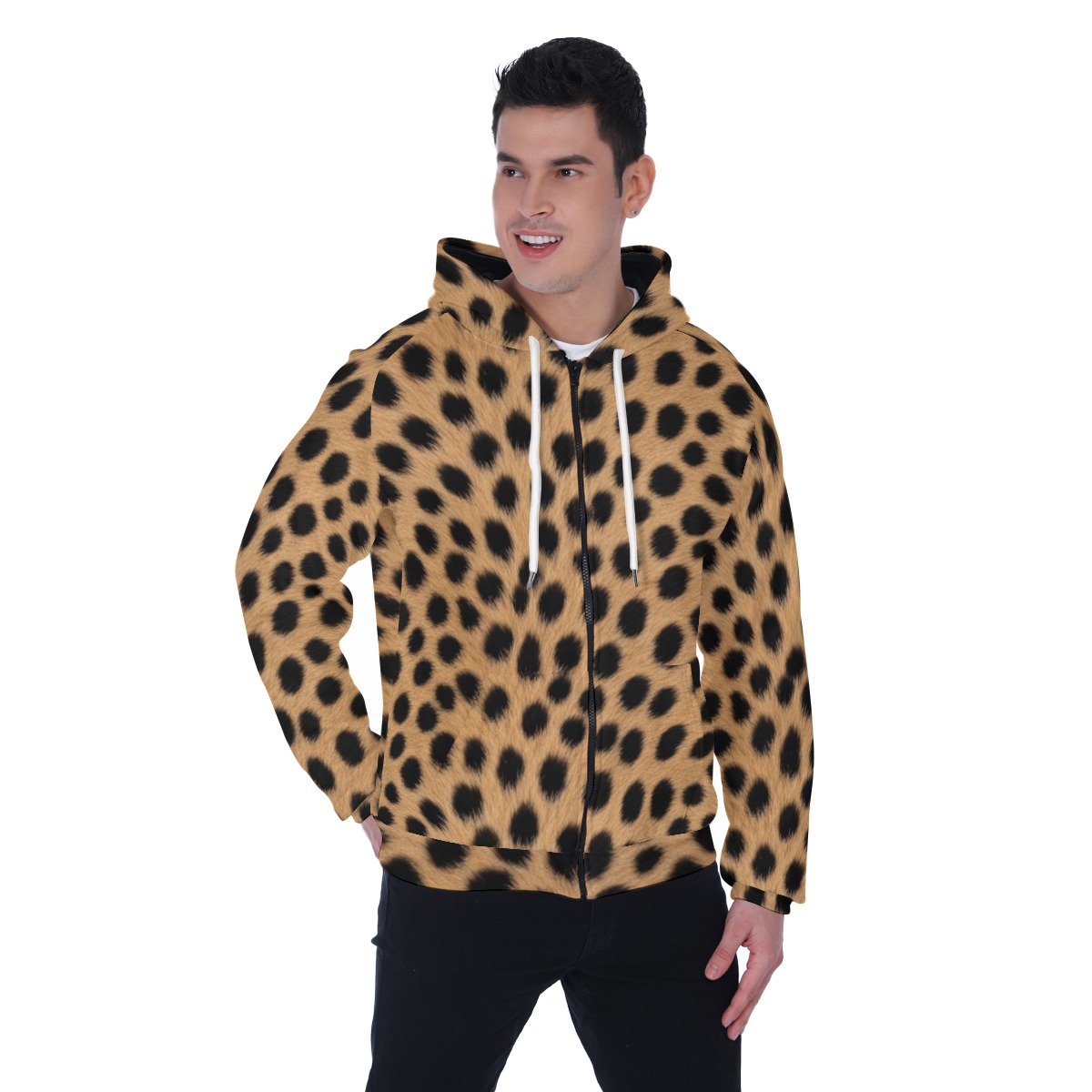 Raglan hoodie, fleece