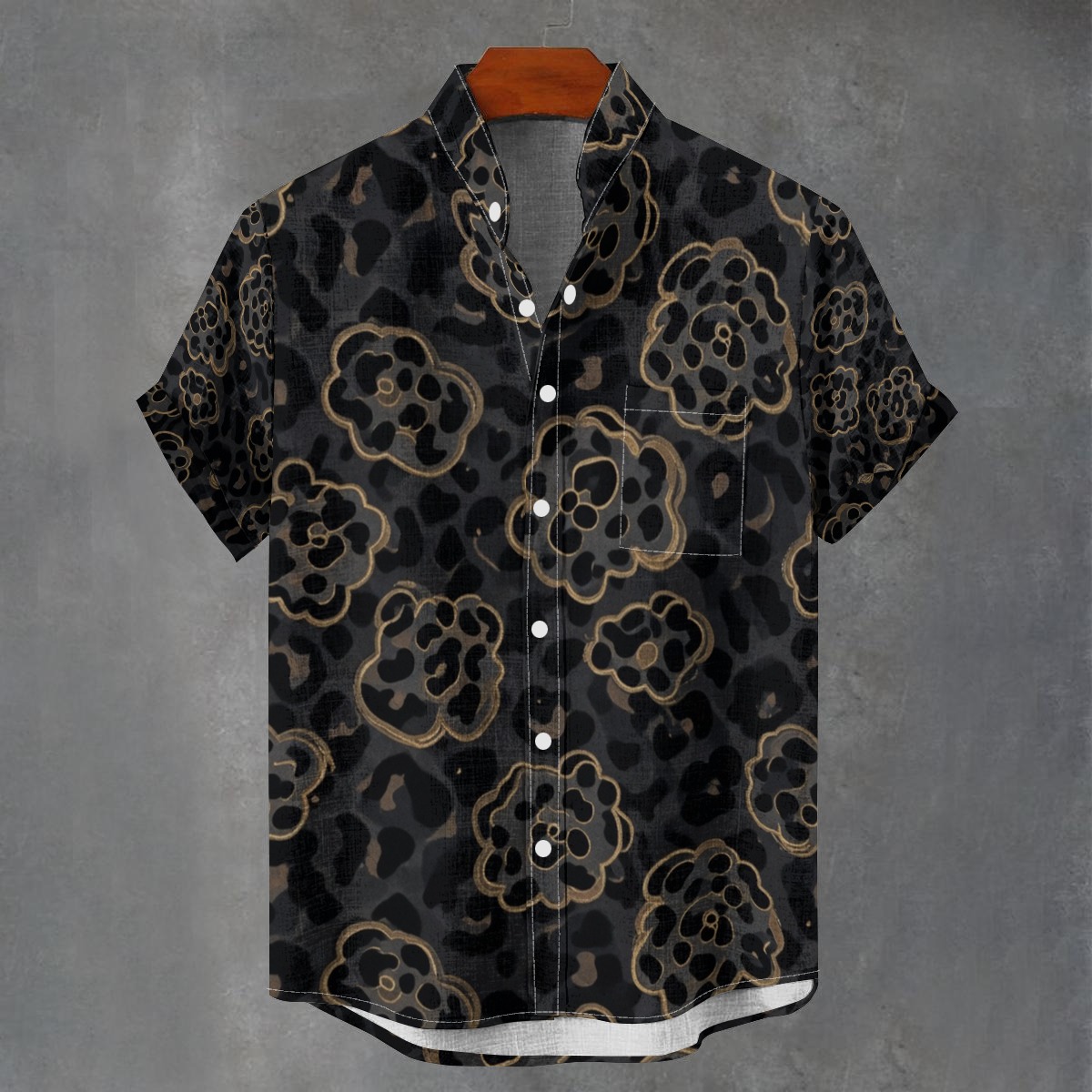 Stand collar shirt