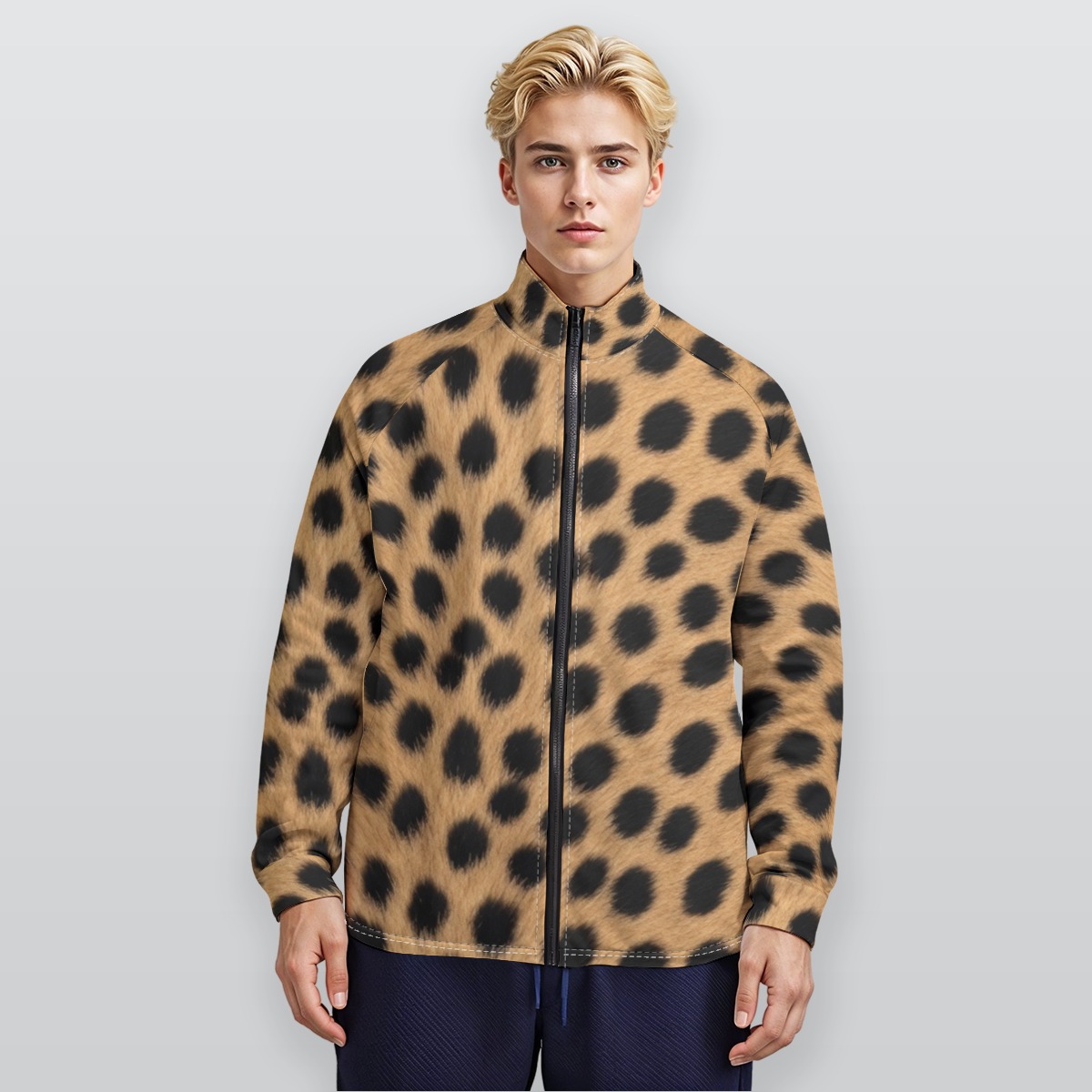 Stand collar jacket