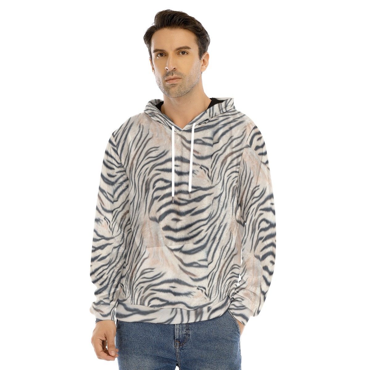 All-Over Print Men's Pullover Hoodie | Velvet (PAS28)