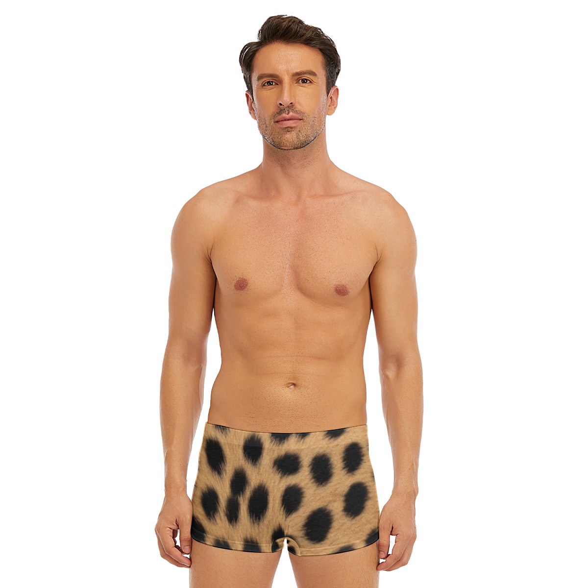 All-Over Print Men's Short Boxer Briefs (PAQL7)