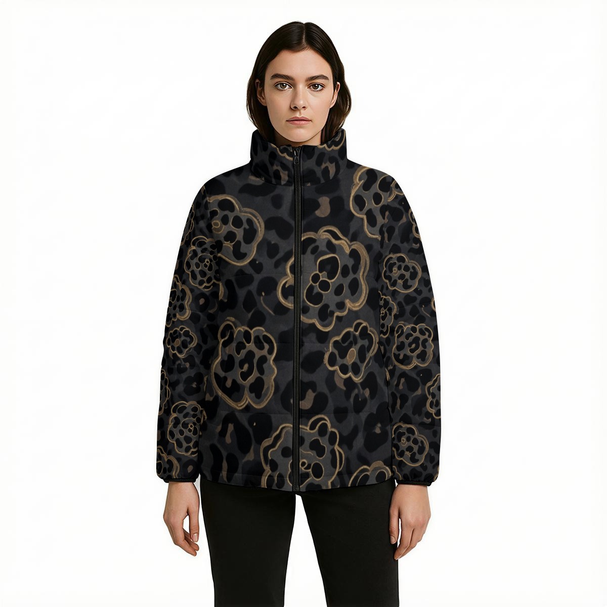 All Over Print Warm Quilted Polyester Jacket (PAPSM)