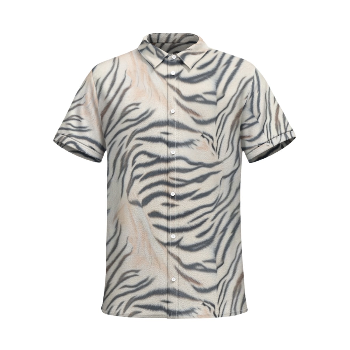 All-Over PrintMen's Business Collared Shirt|115GSM Cotton poplin (PAS32)