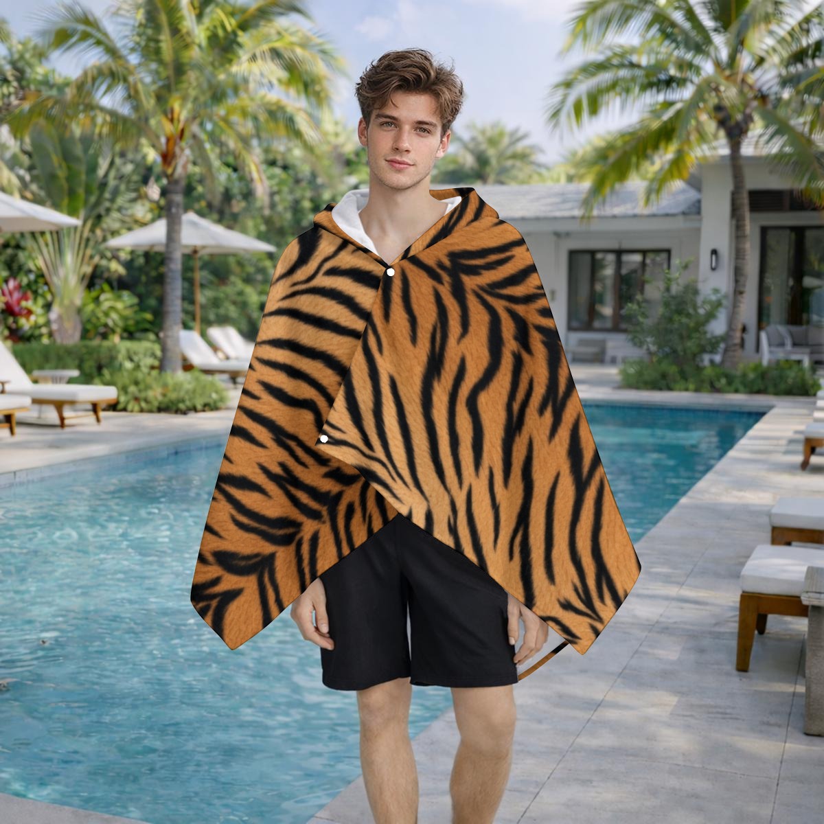 All-Over Print Unisex Hooded Towel Poncho (PASVN)