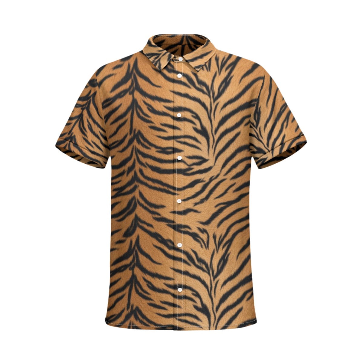 All-Over Print Men's Business Collared Shirt|110GSM Imitation Flax (PASTB)