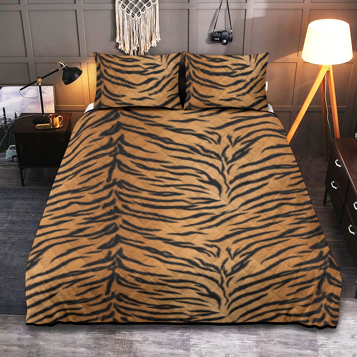 Quilt & Pillow Cases With  Edge-wrapping Strips (PASXJ)