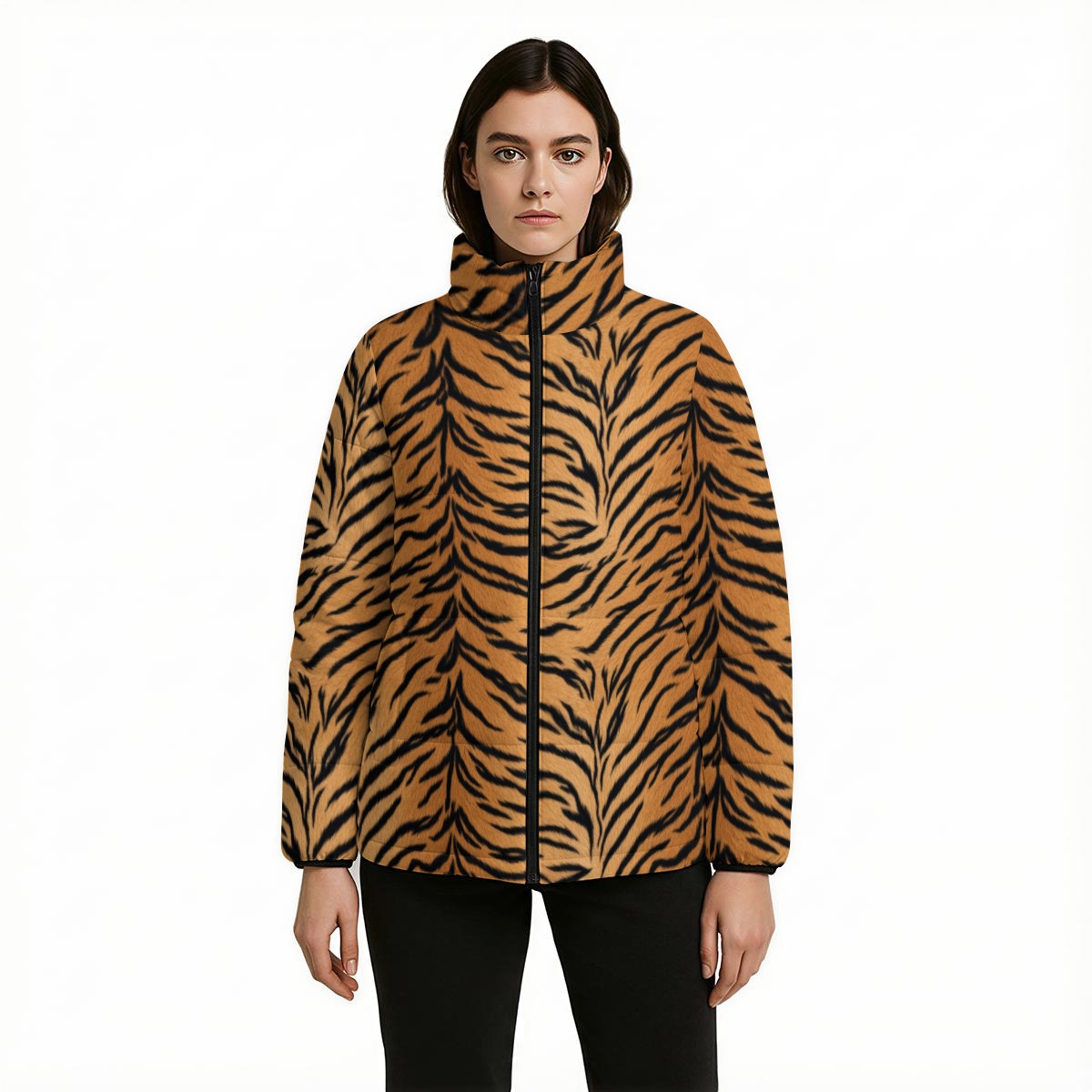 All Over Print Warm Quilted Polyester Jacket (PASUK)