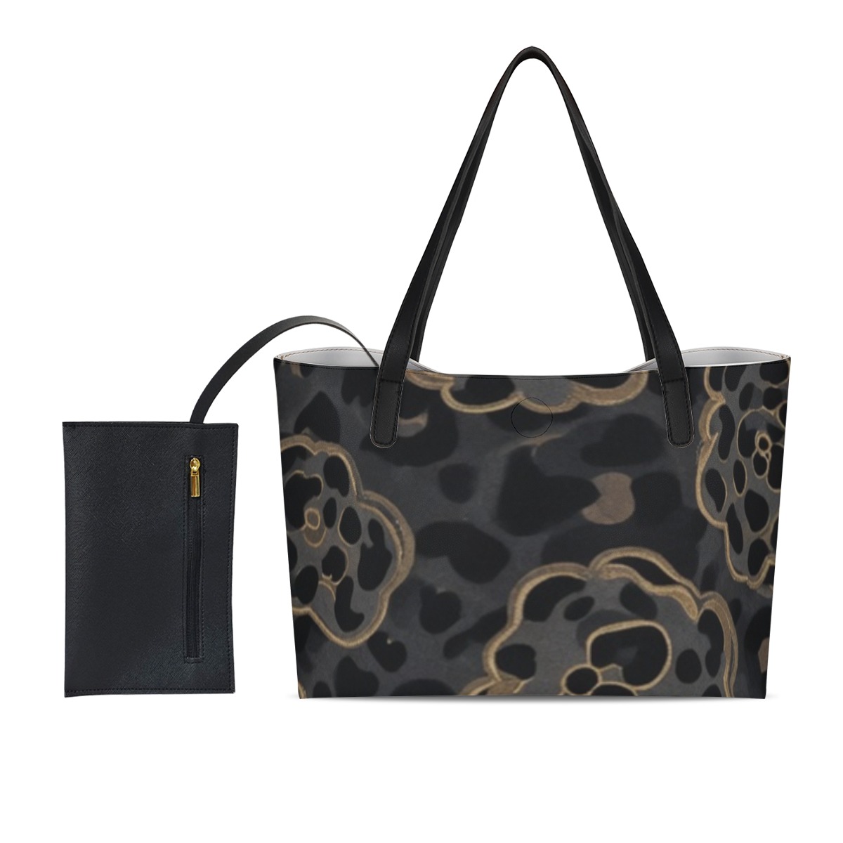 Shopper with pouch