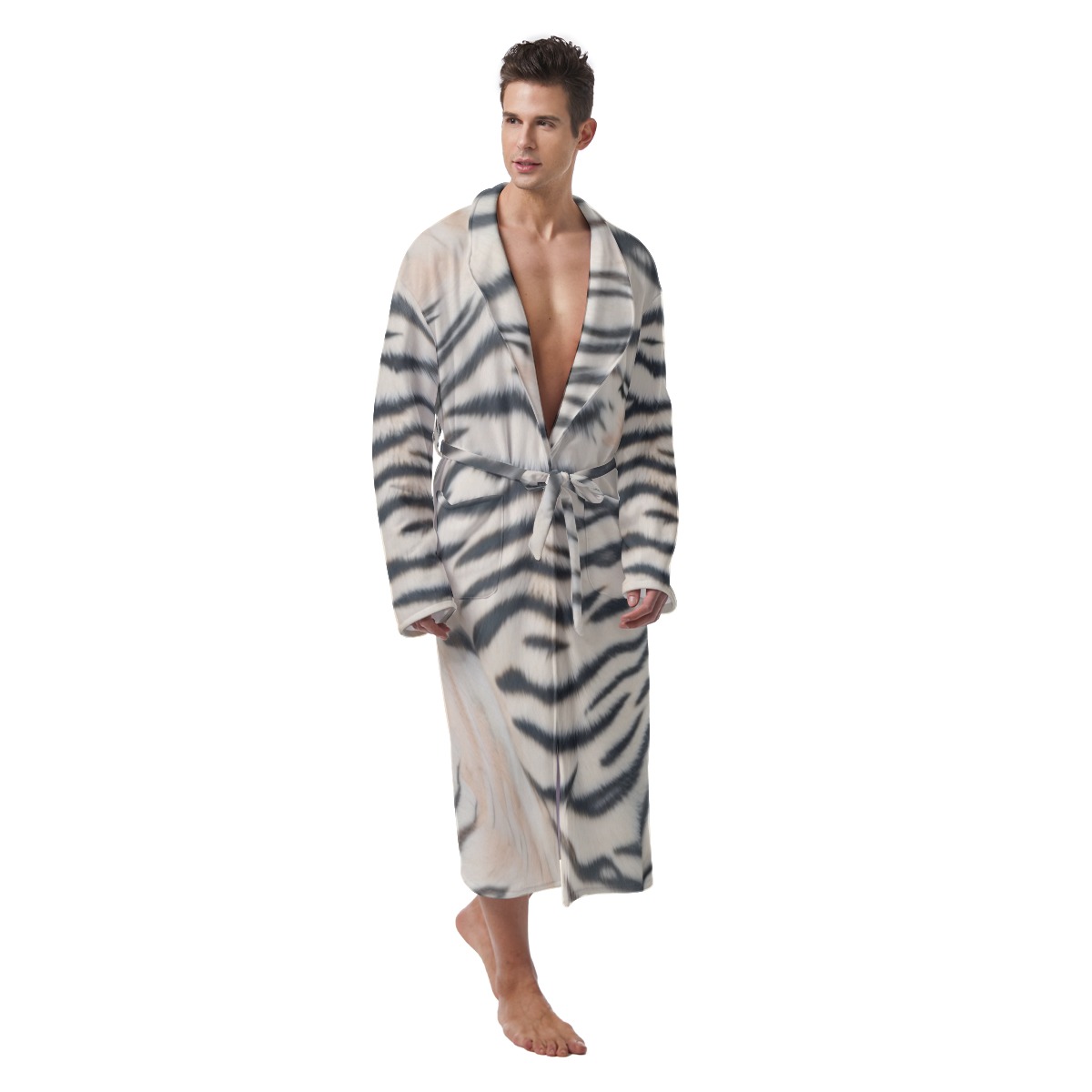 All-Over Print Men's Heavy Fleece Robe (PAS5K)