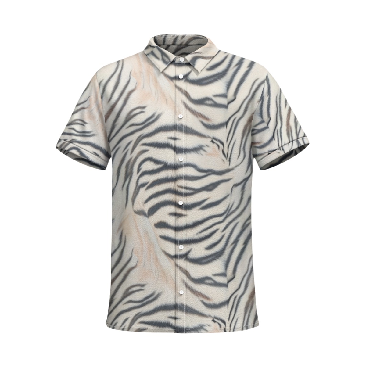 All-Over Print Men's Business Collared Shirt|110GSM Imitation Flax (PAS2W)