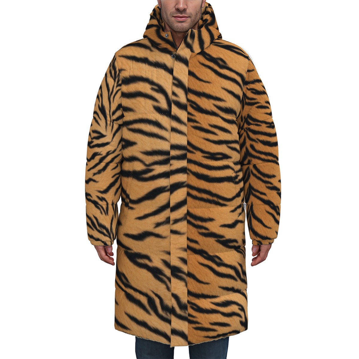 All-Over Print Unisex Long Down Jacket (PASUM)