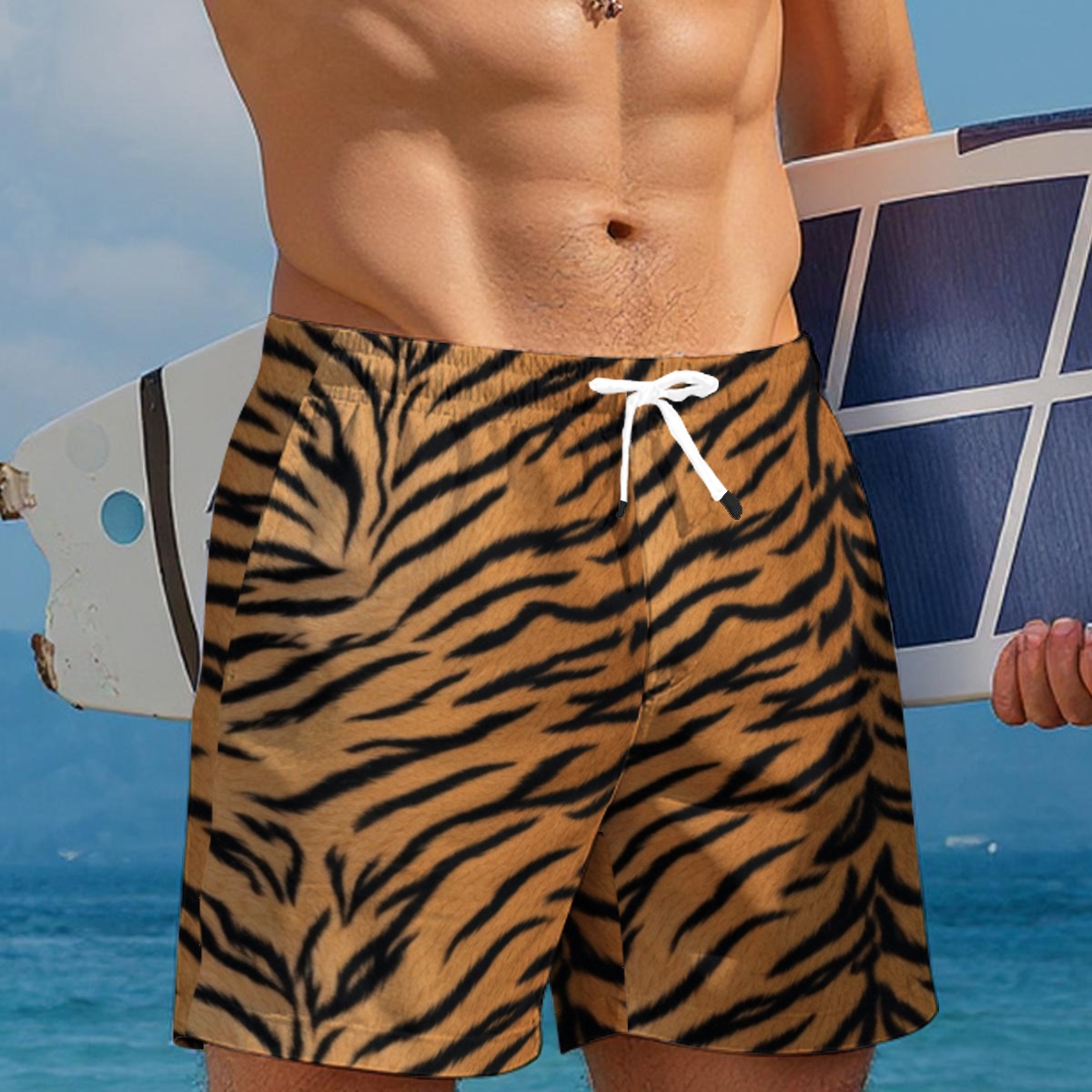 All-Over Print Men's Beach Shorts (PASWB)