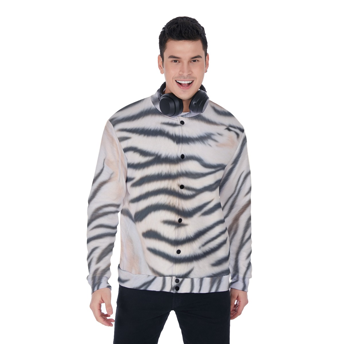 All-Over Print Men's Baseball Jacket With Heavy Fleece (PAS4P)