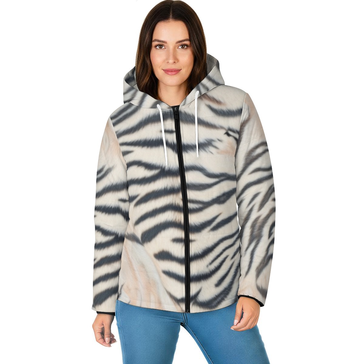 All-Over Print Unisex Warm Hooded Jacket (PAS4V)